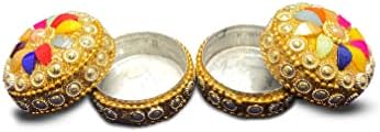 Sindoor Dibbi תיבת תכשיטים תכשיטים | עבודות יד קופסת תכשיטים דקורטיבית, סינדור דיבי